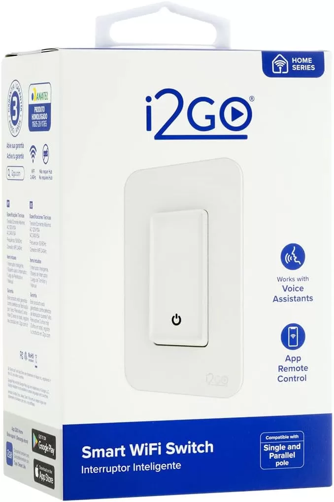 9 - Interruptor Inteligente Home - Compatível com Alexa - I2GO