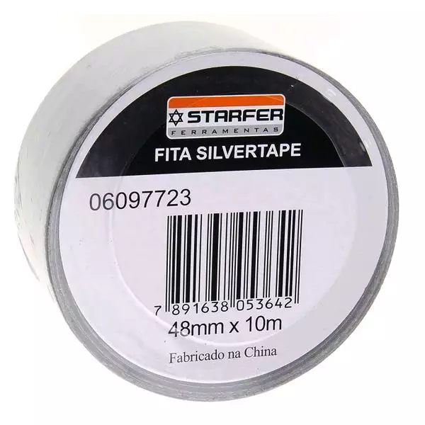 1 - Fita Silvertape 48mm x 10 Metros - Resistente e versátil - Starfer