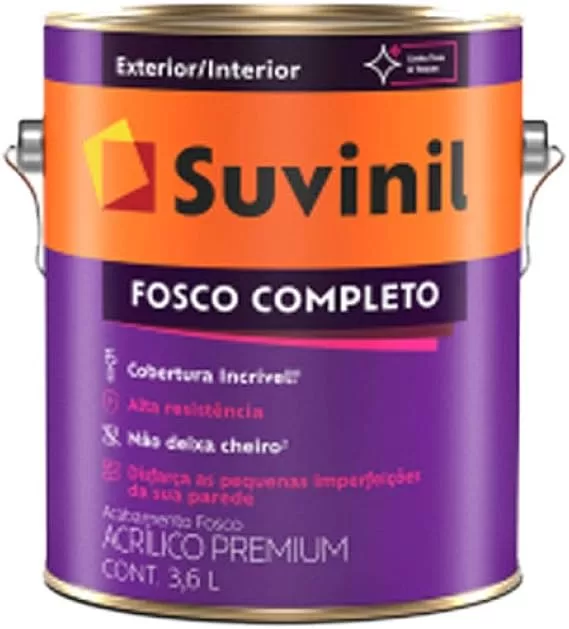 4 - Tinta acrílica fosca - Suvinil